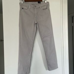 AG Adriano Goldschmied Light Gray Slim Jeans